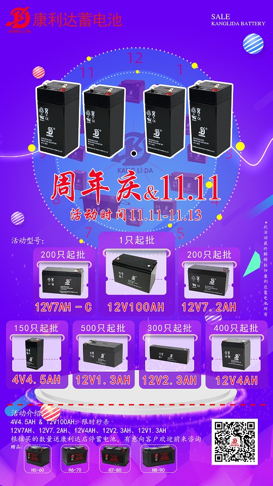 康利達蓄電池2021雙十一